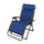 Sedia Sdraio Zero Gravity Reclinabile Pieghevole 165x79x117 h cm in Metallo e Oxford Blu