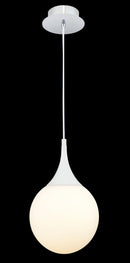 Lampada pendente Pendant in Metallo Dewdrop Bianco