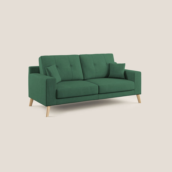 Divano 2 Posti 166x95x91 cm in Tessuto Verde sconto