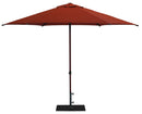 Ombrellone da Giardino Ø3 m Palo Ø38 mm in Alluminio Effetto Legno Tessuto Olefin Trend Wood Terracotta