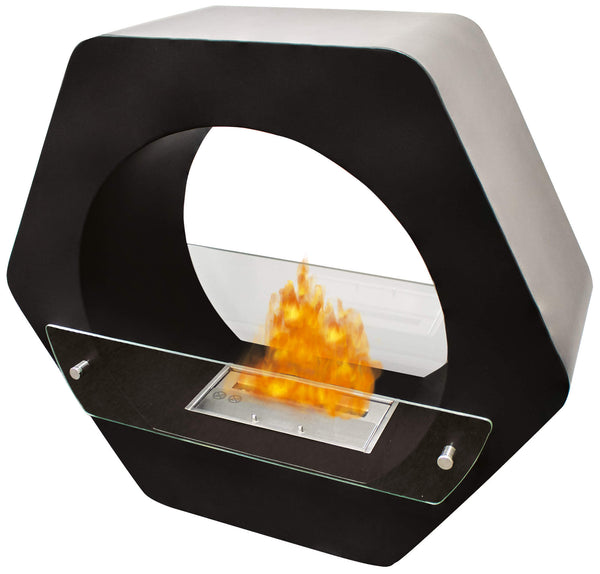 Camino a Bioetanolo da Pavimento 76x85 cm Karlsen Sirmione Nero sconto