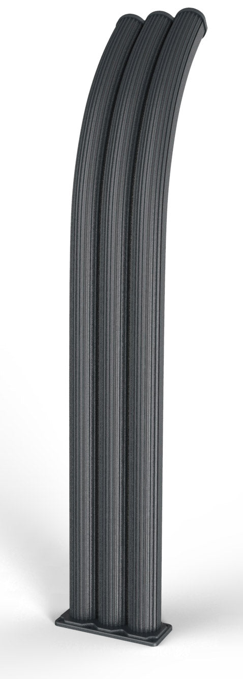 Doccia Solare da Giardino 75L Miscelatore e Lavapiedi Arkema Energy Pro Grigio Antracite