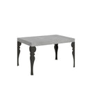 Tavolo Allungabile 140-400x90x77 cm Paxon Cemento Telaio Antracite 