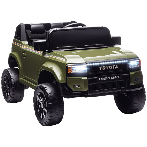 sconto Macchina Elettrica per Bambini Toyota Land Cruiser 12V con Telecomando Età 3-6 Anni Verde