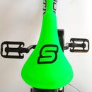 Bicicletta per Bambino 12"" 2 Freni Sportivo Verde Neon e Nero
