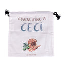 Sacchetto Ceci 25x25 cm in Cotone VdE Tivoli 1996 Le Travisate Bianco