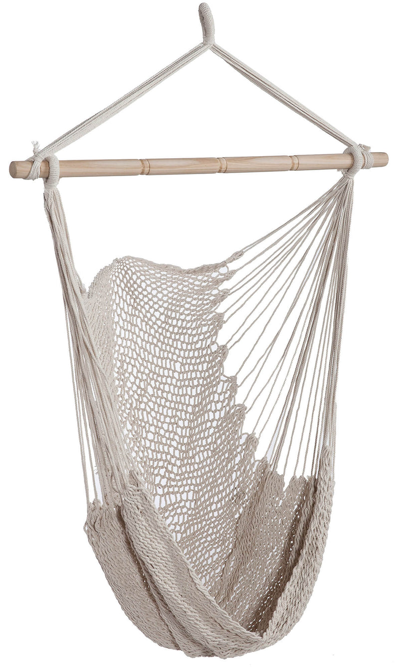 Amaca Poltrona Sospesa 90x140 cm in Cotone Beige