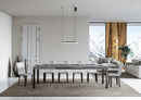  Tavolo Allungabile 140-224x80x77 cm Everyday Cemento 