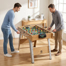 Calcio Balilla Tavolo da Gioco 121x87x 77 cm 22 Giocatori Segnapunti Manuali Legno Naturale Verde      