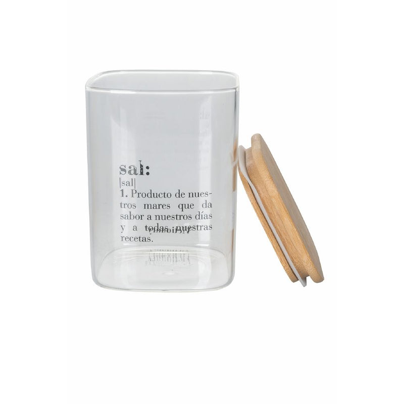 Set 3 Barattoli Sale Zucchero e Caffè 1 Litro in Vetro VdE Tivoli 1996 Spagnolo Trasparente