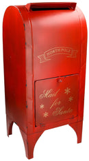Cassetta Postale in Metallo da Terra 32x29,5x71 cm Rossa