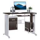 Scrivania da Ufficio Porta PC Cassetti in Legno Marrone 100x52x75 cm 