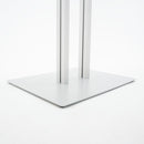 Espositore a Leggio con Piantana 51,4x79 cm in Alluminio Porta Menù Silver