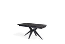 Tavolo Allungabile 160/240x90x76 cm in Ceramica Match 2 Nero Opaco