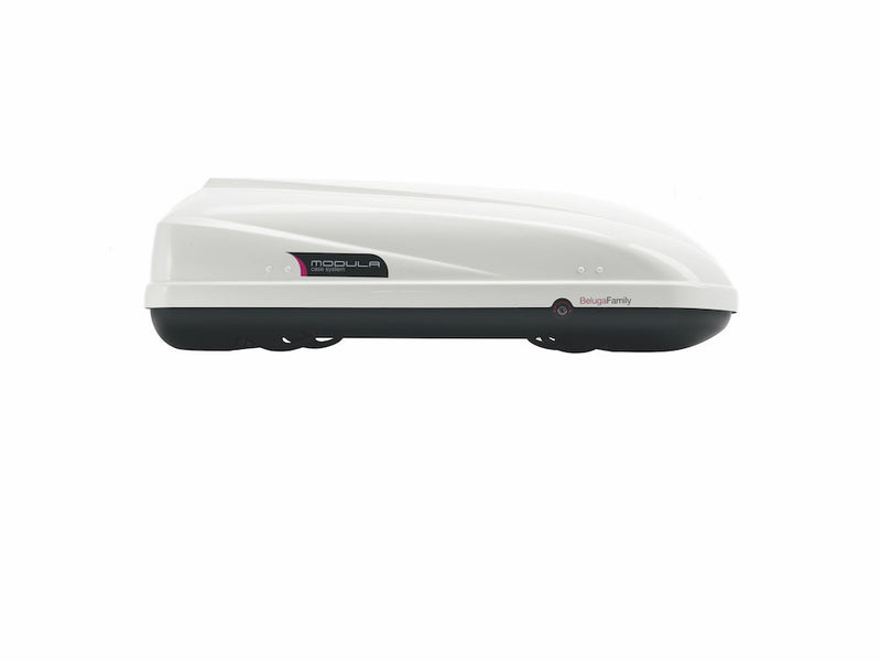 Box Cofano Auto Portatutto da Tetto 420L Modula CS Beluga Bianco Lucido