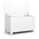 Cassapanca Baule Rettangolarein MDF 81x40x46,5 cm Fumer Valentina Bianca