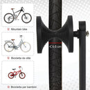 Rastrelliera Portabici 39x35x45,5 cm in Metallo  Nera