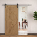 Binario per Porte Scorrevoli con Kit di Accessori Nero 200x4x0.6 cm 