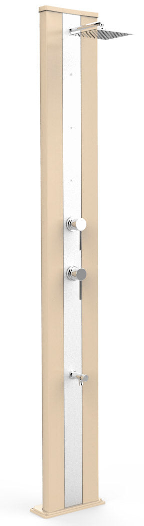 Doccia da Giardino Miscelatore Nebulizzatore e Lavapiedi Arkema Dada S Fascia Inox Champagne Bronze online