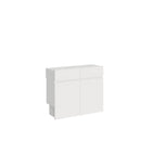 Panche Allungabili Inferiore e Superiore 72-300x26x60 cm Evolve Bianco Frassino  