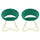 Set 2 Sedie Vintage 58x64x83 cm in Tessuto Effetto Velluto Greta Verde