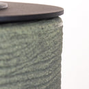 Camino a Bioetanolo Braciere da Pavimento Ø35xh55 cm per Interno ed Esterno Raffaello Verde Salvia