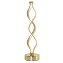 Lampada da Comodino Abat Jour a LED 12W Ø12,5x45 cm Oro