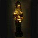 Soldatino Schiaccianoci in Resina 17x18xh62 cm con LED Decorazione Rosso