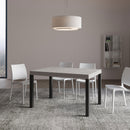 Tavolo Allungabile 120/380x90 cm Everyday Cashmere Gambe Antracite      