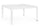 Tavolo Allungabile da Giardino 149x97/149x77.5 cm in Alluminio Kiplin Bianco