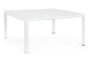 Tavolo Allungabile da Giardino 149x97/149x77.5 cm in Alluminio Kiplin Bianco