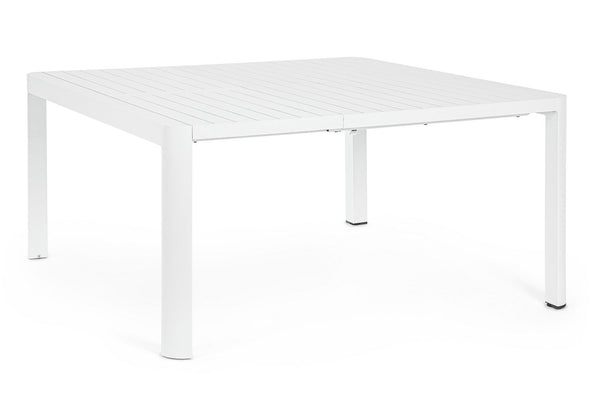 online Tavolo Allungabile da Giardino 149x97/149x77.5 cm in Alluminio Kiplin Bianco