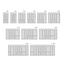 Portaposate per Cassetti 70 cm in Plastica Emuca Optima Grigio