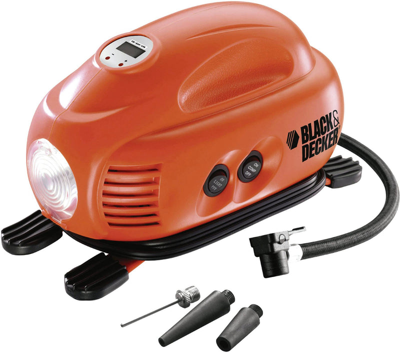 Compressore Portatile 8.27 Bar 12V per Auto Moto Bici Black & Decker ASI200