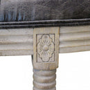 Panca Margi in in Ecopelle Vintage Grigio 125x45x48 h cm in Legno Tortora