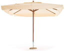 Ombrellone da Giardino 3x4 m Palo Ø48 mm in Legno e Poliestere Oasis Ecrù