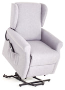 Poltrona Alzapersona Elettrica 2 Motori in Tessuto Vittoria Grigia