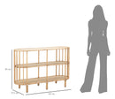 Console Panama 3 Ripiani 120x37,5x80 cm in Rattan