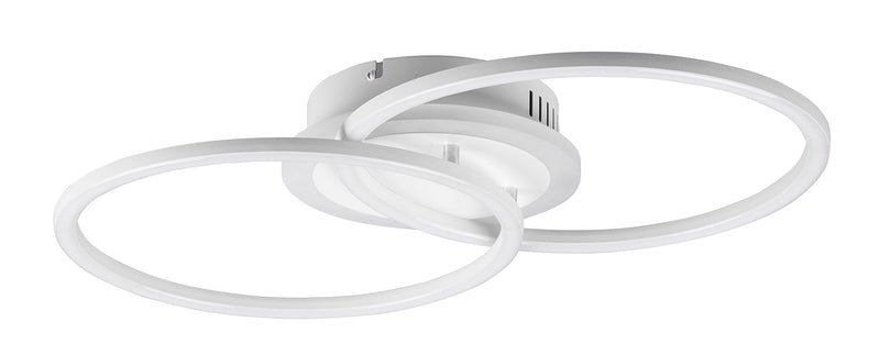 Plafoniera da Interno a LED SMD in Metallo Bianco Opaco