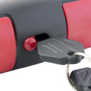 Kit Antifurto Lucchetto e Catena 170 cm in Acciaio per Moto Scooter T.J. Marvin Z039 Rosso