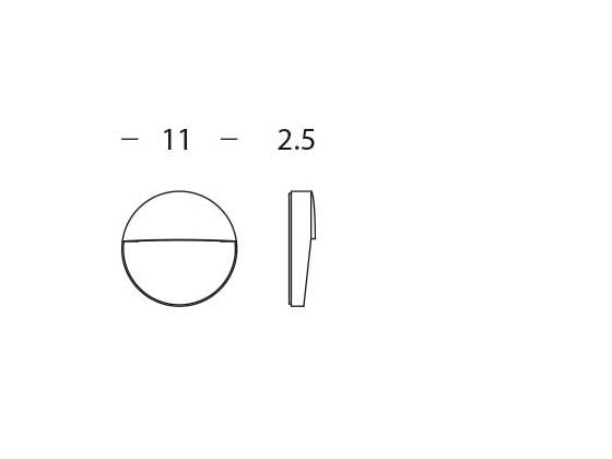 Faretto Segnapassi a Semi Incasso da Esterno a LED Piccolo Sovil Geo Round Bianco