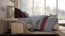 Copripiumino con Federe Stampato Athena Rudolph Rosso Varie Misure