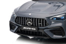 Macchina Elettrica per Bambini 12V Licenza Ufficiale Mercedes CLE53 Sedile in Pelle Grigio