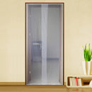 Zanzariera per Porta 150x250 cm con Bioadesivo Nero