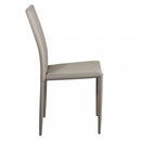 Sedia Cammie 41x50x91 h cm in Similpelle Tortora