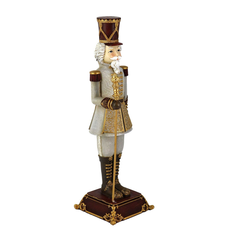 Soldatino Schiaccianoci in Resina oro cm 10x10xh31,5