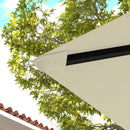 Copertura per Gazebo Pergola 298x298 cm con 8 Fori di Drenaggio in Tessuto Oxford 600D Bianco Crema  