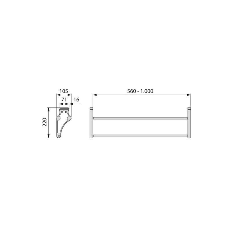 Porta Scarpe Self per Interno Armadio Imballo 1 Pezzo Verniciato Alluminio Acciaio e Emuca