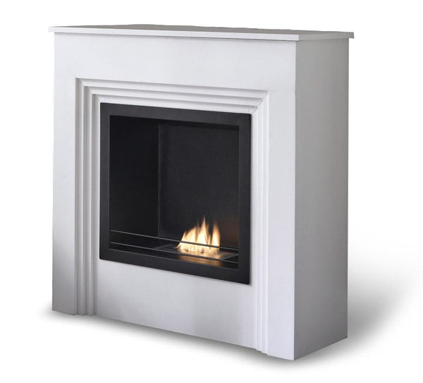 acquista Camino a Bioetanolo da Pavimento 96x35x96 cm Bianco