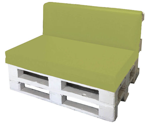 prezzo Cuscini per Pallet 120x80cm Seduta e Schienale in Poliestere Avalli Verde